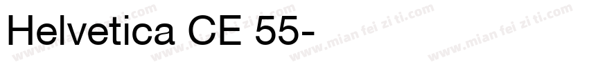 Helvetica CE 55字体转换